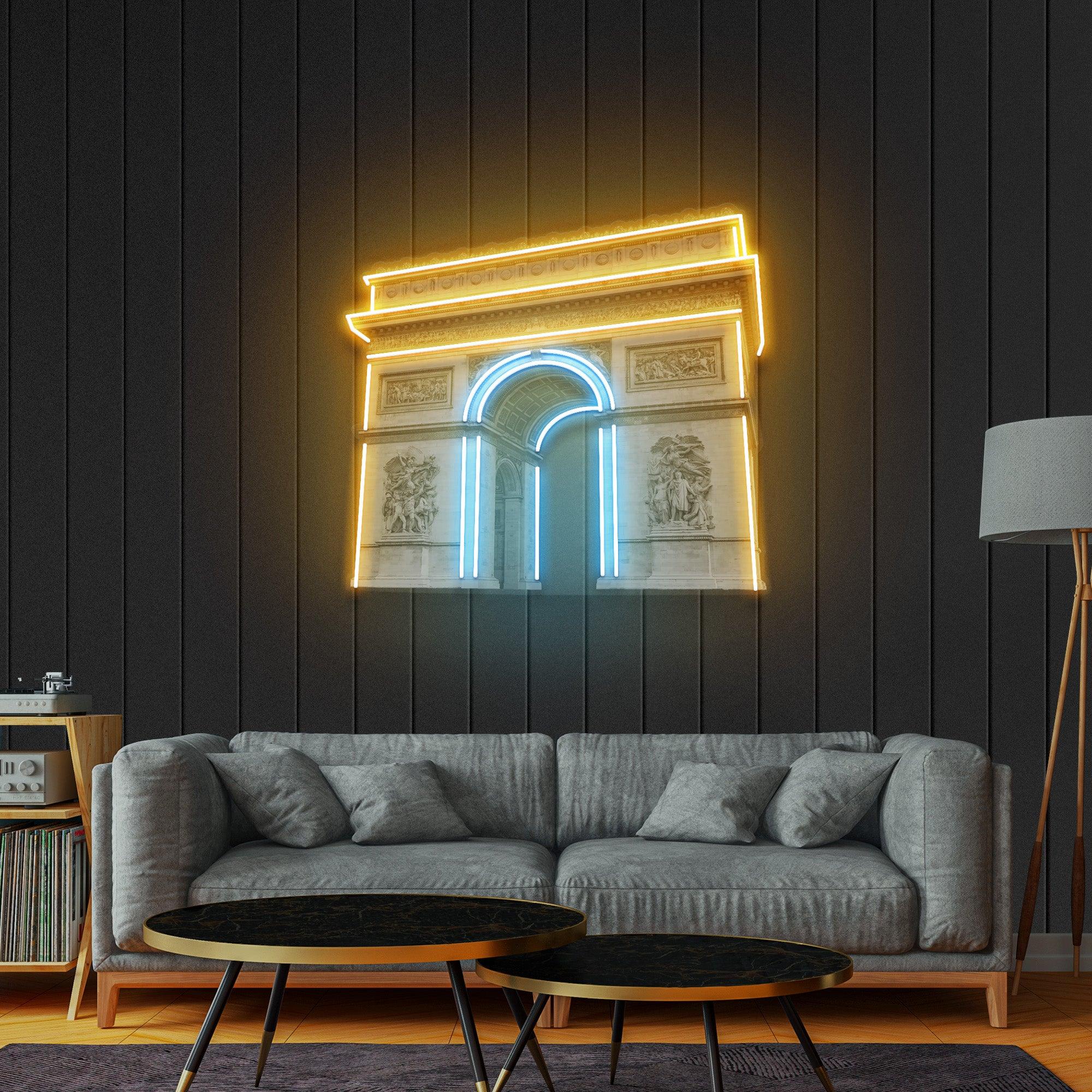 Arc de Triomphe Led Neon Acrylic Artwork