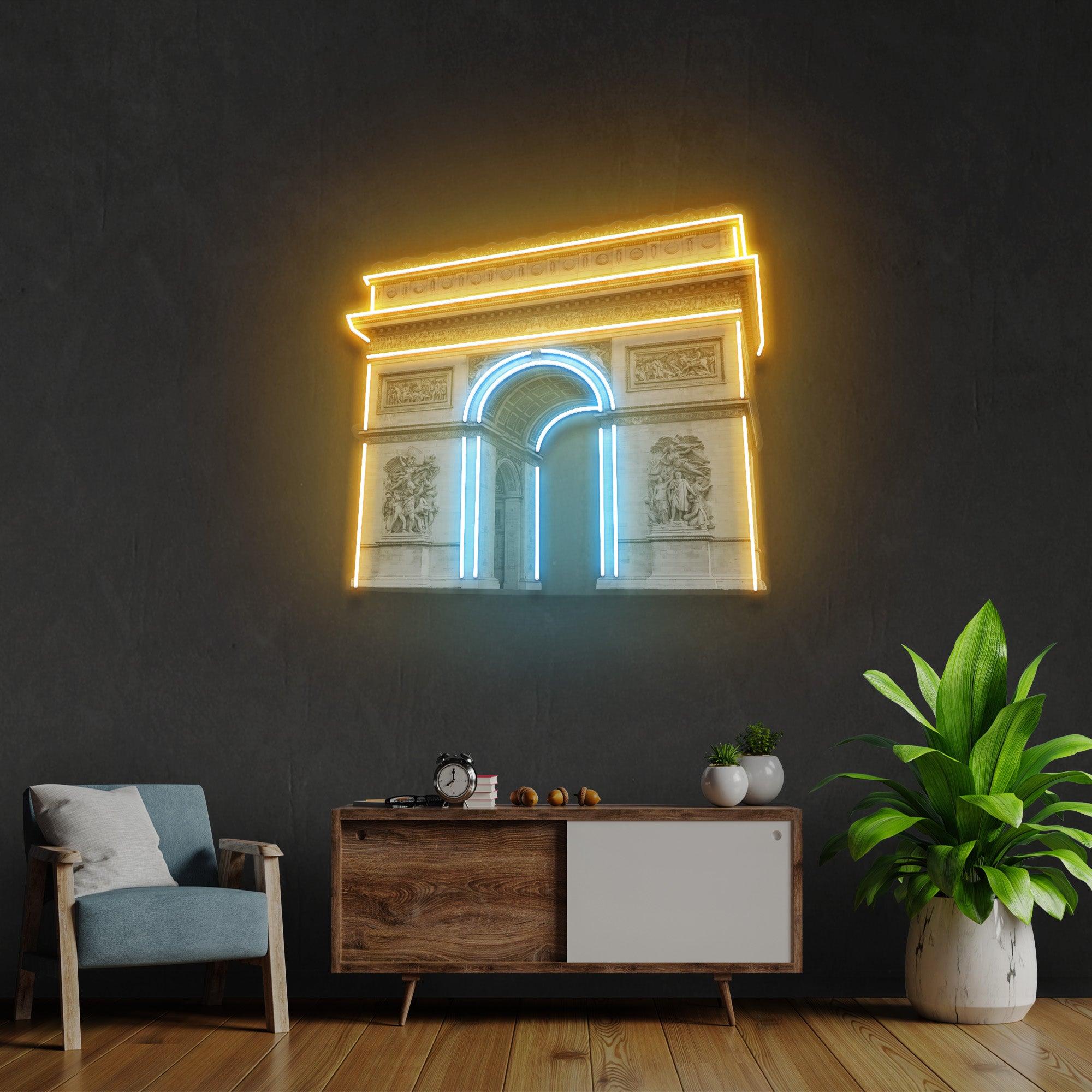 Arc de Triomphe Led Neon Acrylic Artwork