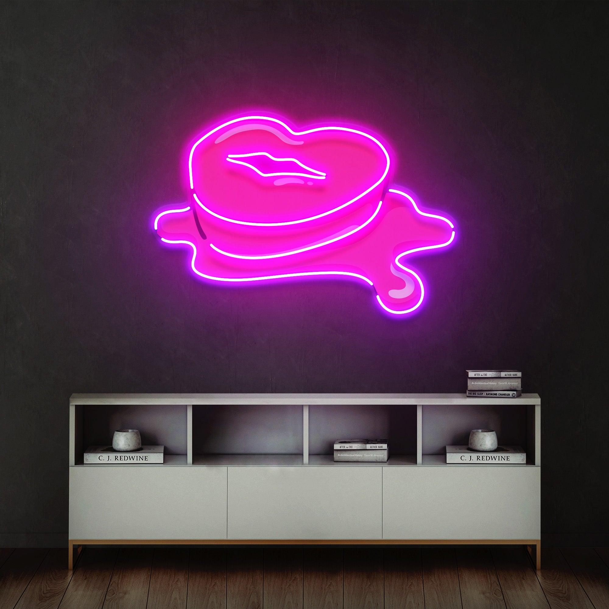 Lip Butter Led Neon Acrylic Artwork