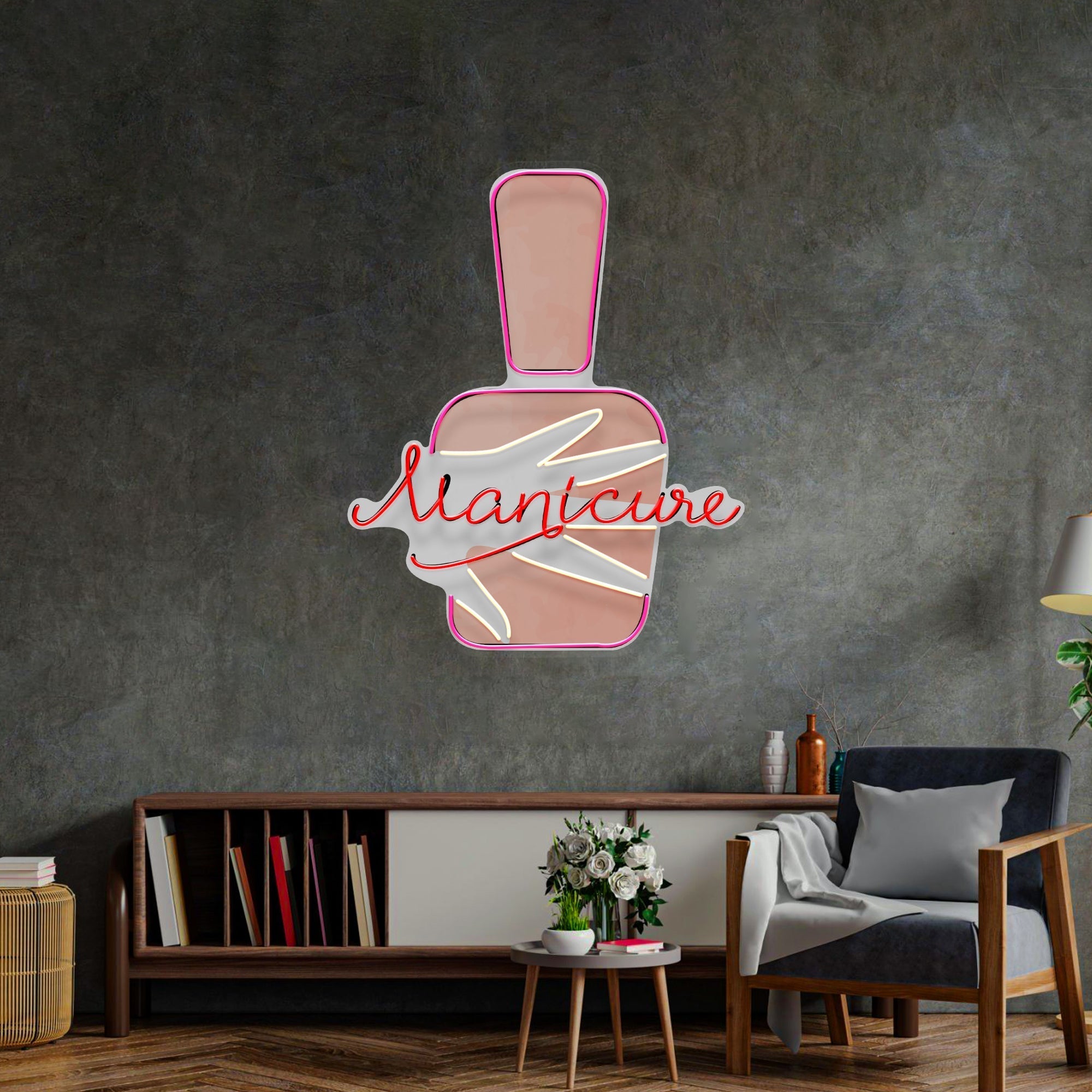 Manicure LED Neon Sign Light Pop Art