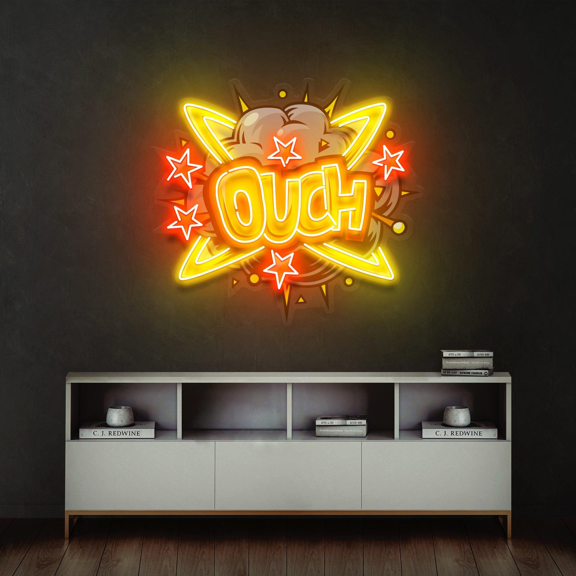 OUCH Led Neon Acrylic Artwork