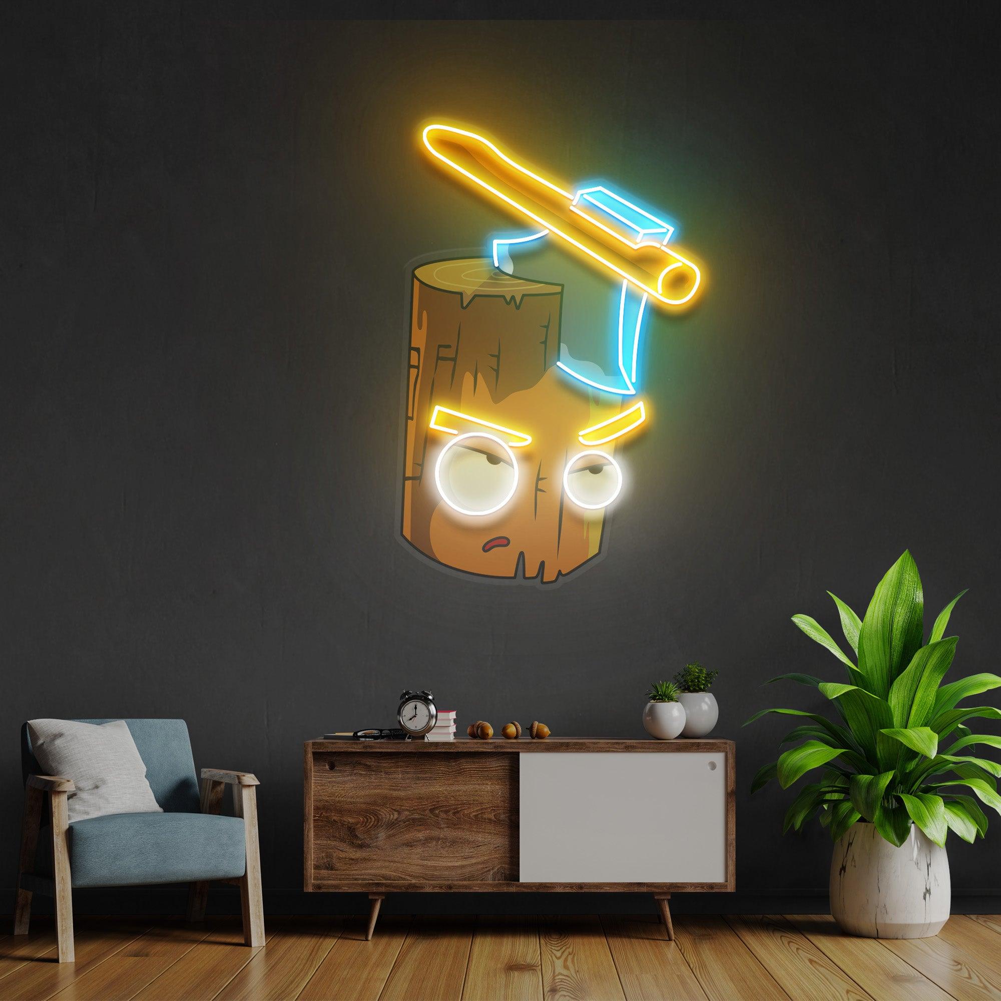 Wood And Ax Led Neon Acrylic Artwork