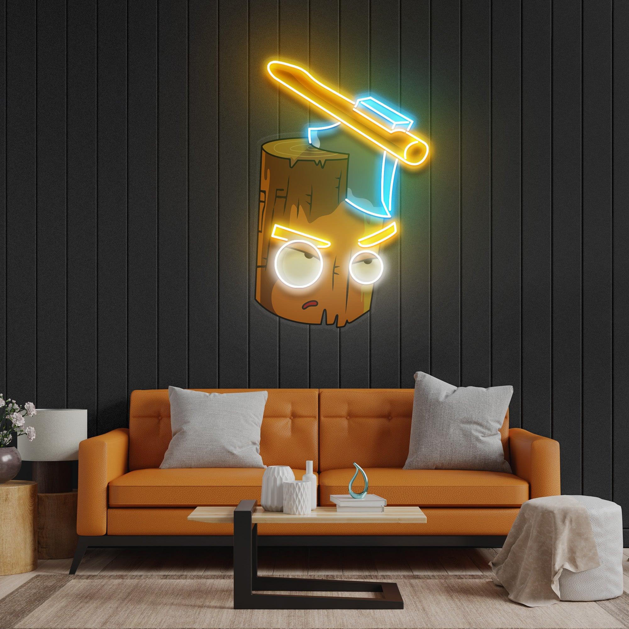 Wood And Ax Led Neon Acrylic Artwork