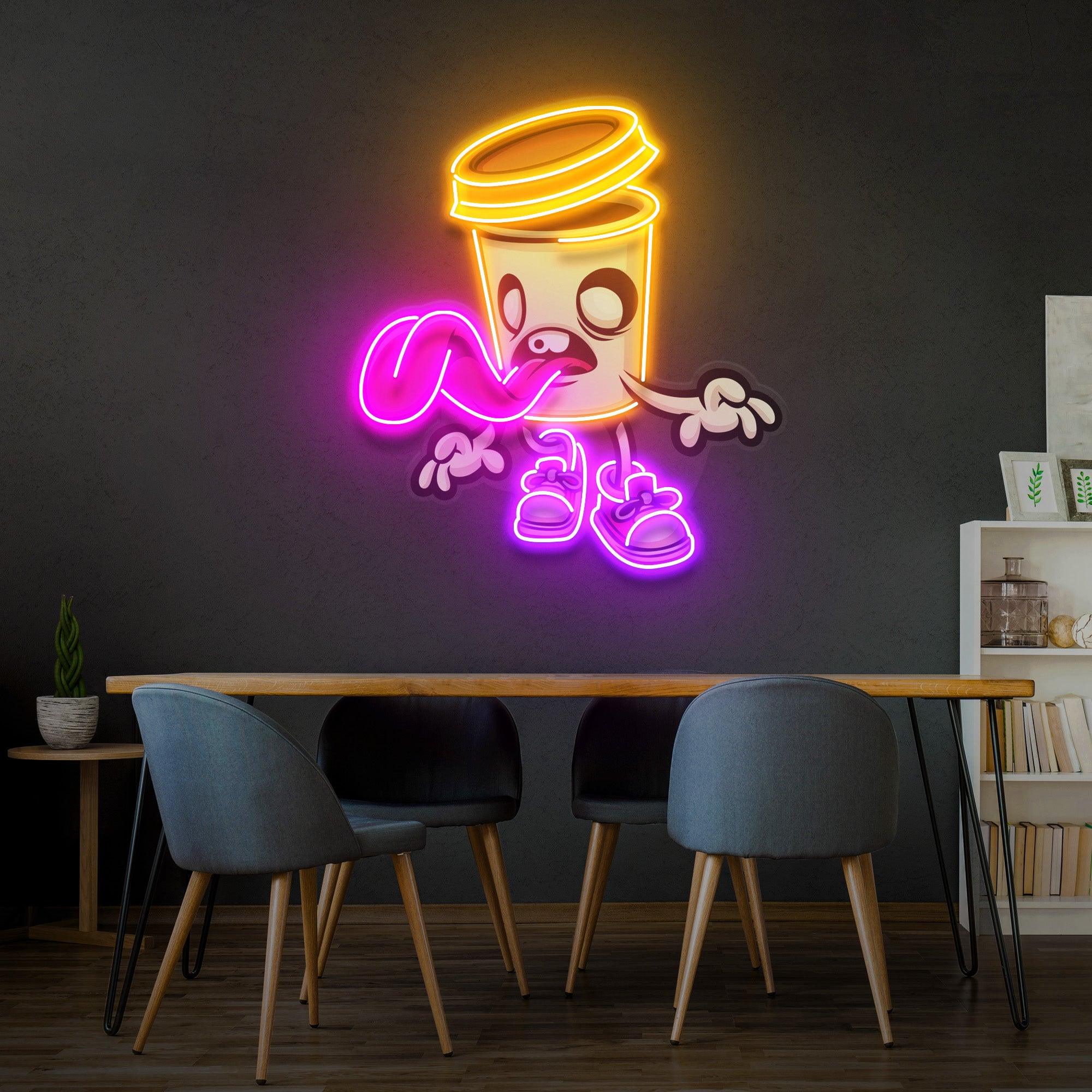 Zombie Cup Led Neon Acrylic Artwork