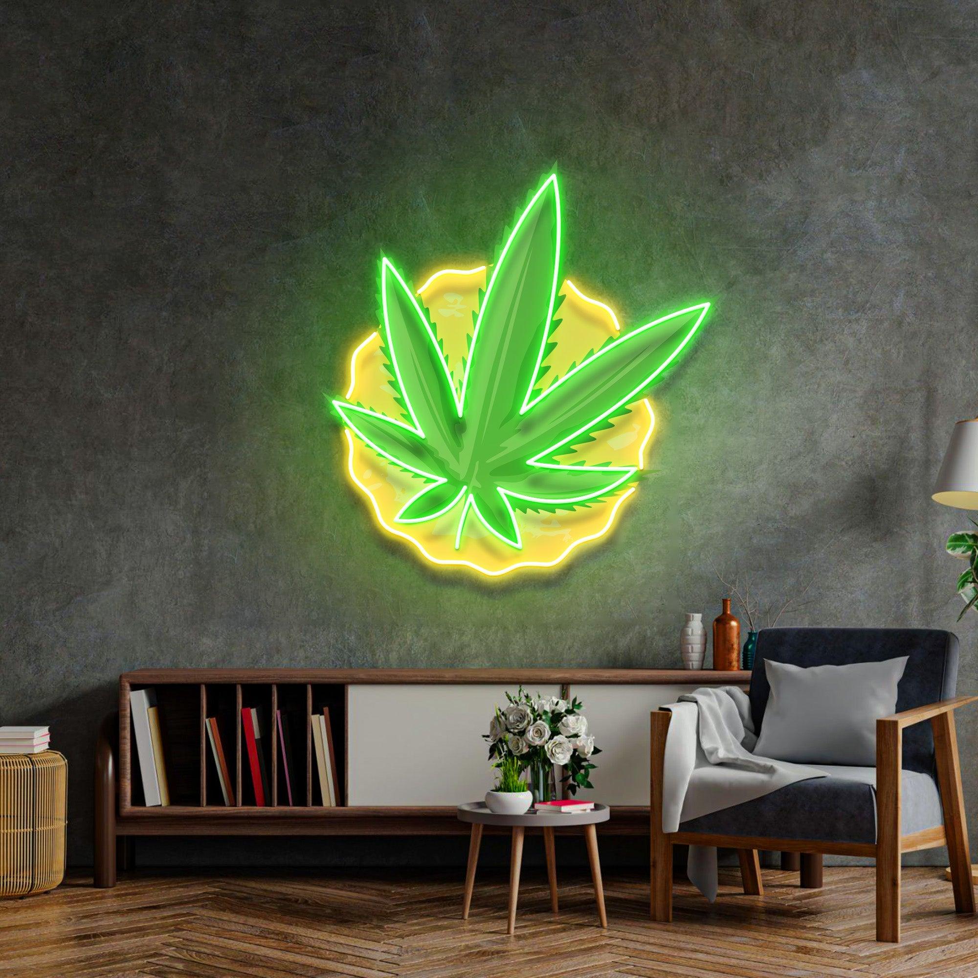 Cool Pothead Led Neon Acrylic Artwork