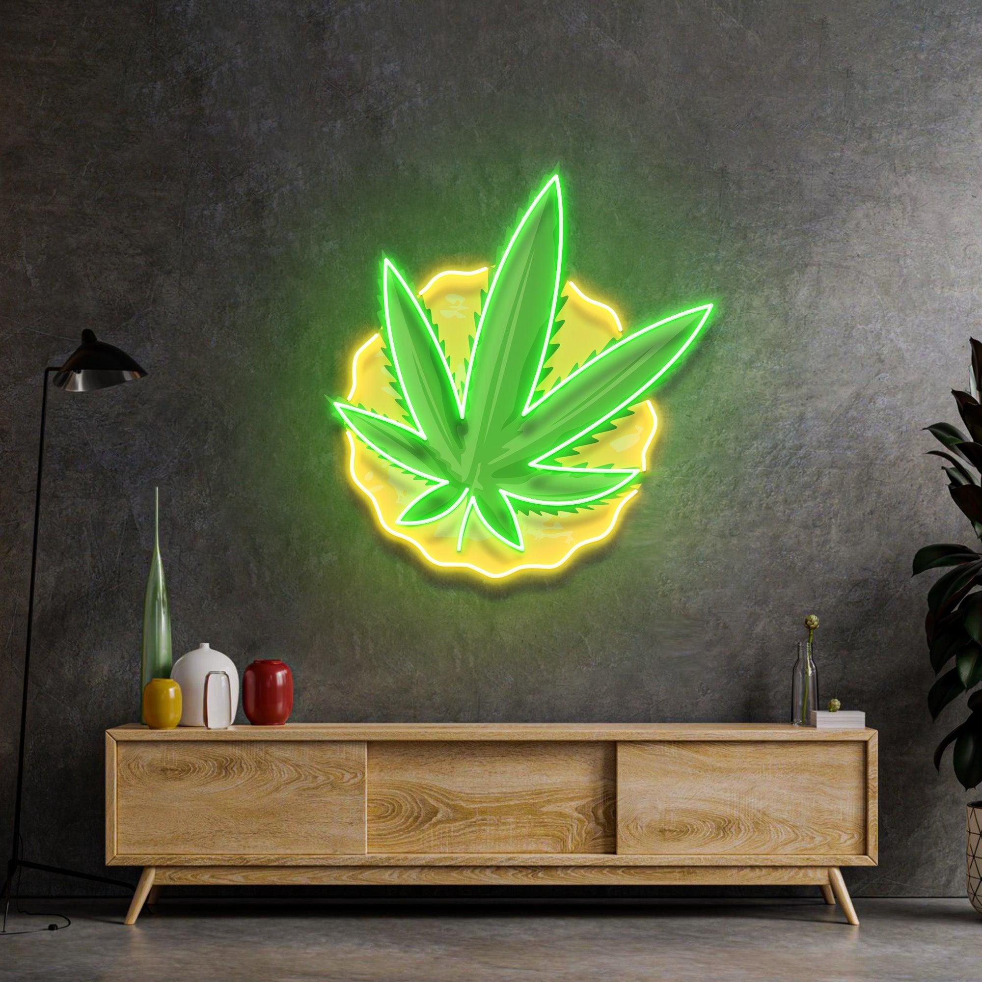 Cool Pothead Led Neon Acrylic Artwork