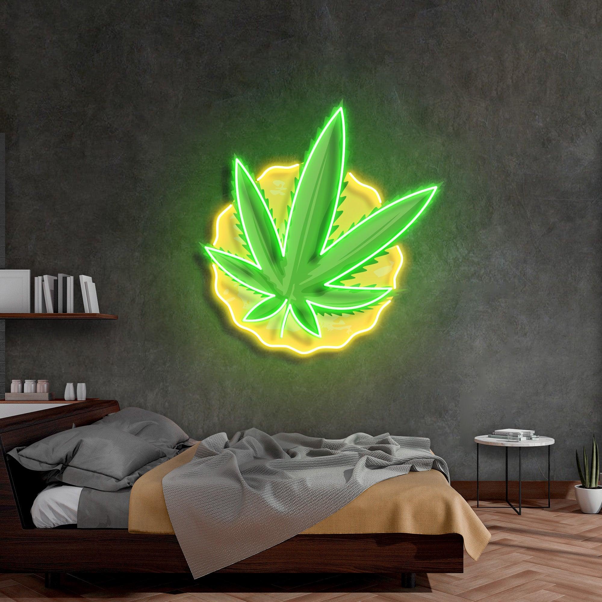 Cool Pothead Led Neon Acrylic Artwork