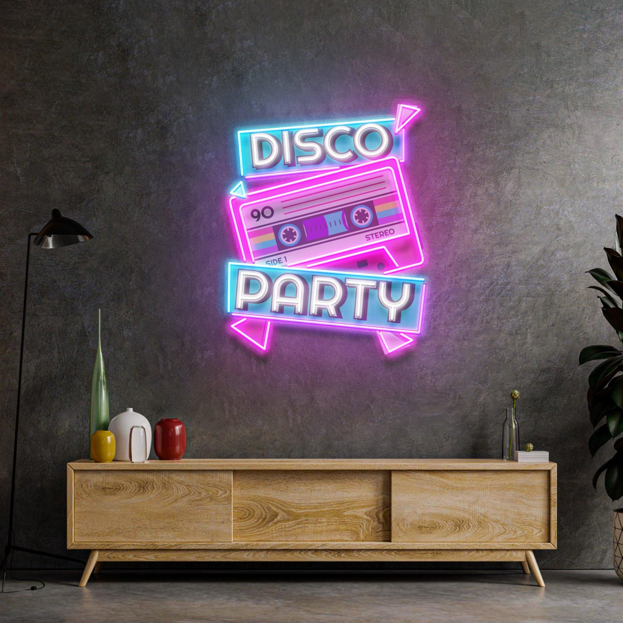 Disco Party Led Neon Acrylic Artwork