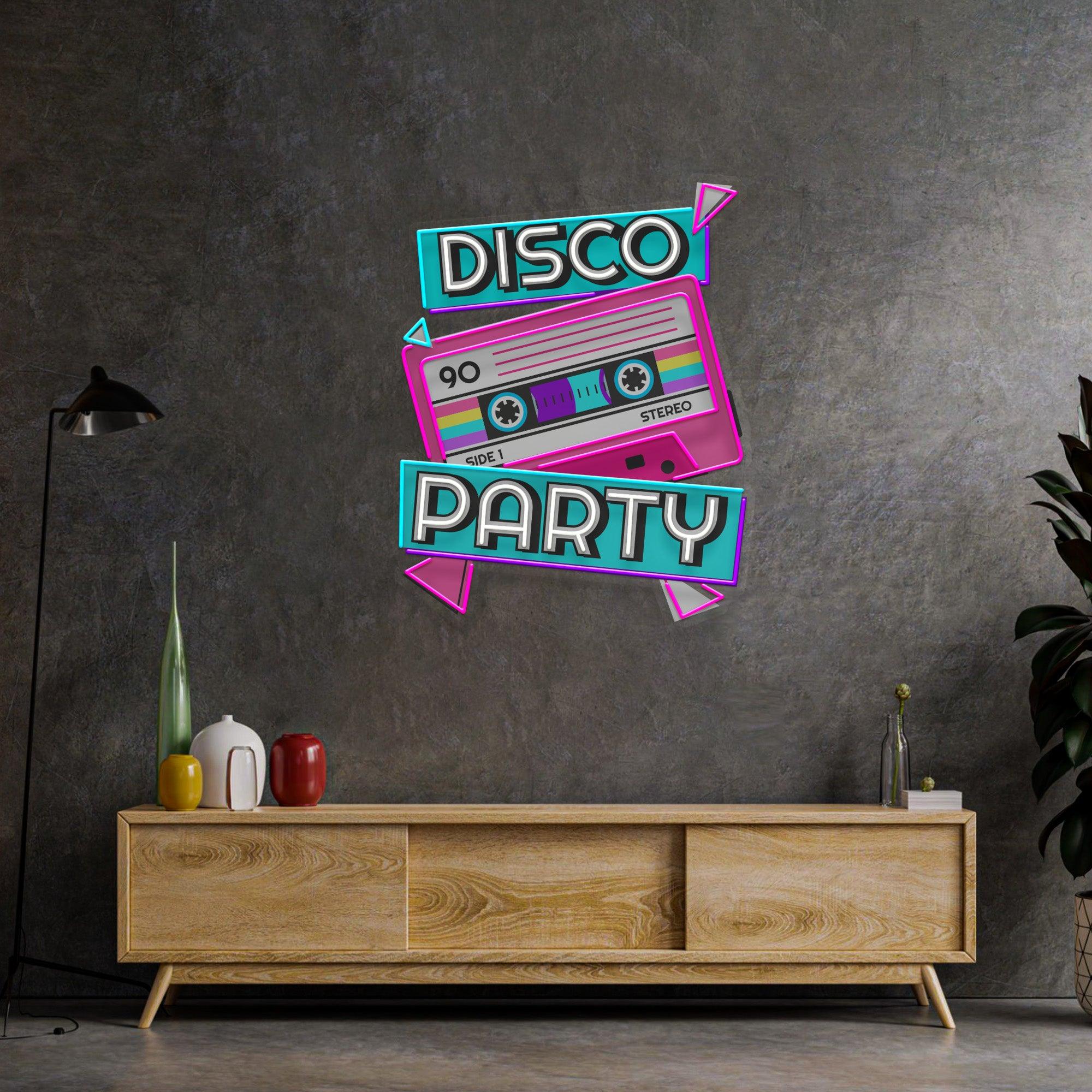 Disco Party Led Neon Acrylic Artwork