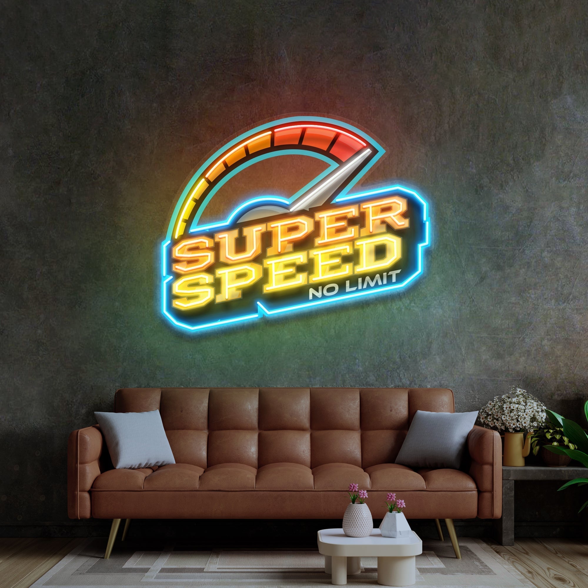 Super Speed LED Neon Sign Light Pop Art